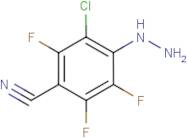 3-Chloro-4-hydrazino-2,5,6-trifluorobenzonitrile
