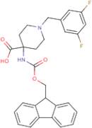 1-[(3,5-Difluorophenyl)methyl]-4-({[(9H-fluoren-9-yl)methoxy]carbonyl}amino)piperidine-4-carboxylic acid