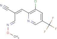 (2E)-3-[3-Chloro-5-(trifluoromethyl)pyridin-2-yl]-2-[(1E)-(methoxyimino)methyl]prop-2-enenitrile