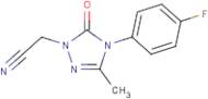 2-[4-(4-Fluorophenyl)-3-methyl-5-oxo-4,5-dihydro-1H-1,2,4-triazol-1-yl]acetonitrile