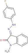 (3E)-3-[2-(4-Fluorophenyl)hydrazin-1-ylidene]-1-methyl-2,3-dihydro-1H-indol-2-one