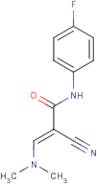 (2E)-2-Cyano-3-(dimethylamino)-N-(4-fluorophenyl)prop-2-enamide