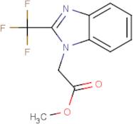 Methyl 2-[2-(trifluoromethyl)-1H-1,3-benzodiazol-1-yl]acetate