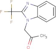 1-[2-(Trifluoromethyl)-1H-1,3-benzodiazol-1-yl]propan-2-one