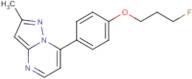 7-[4-(3-Fluoropropoxy)phenyl]-2-methylpyrazolo[1,5-a]pyrimidine