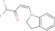 (3Z)-4-(2,3-Dihydro-1H-indol-1-yl)-1,1-difluorobut-3-en-2-one