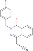 2-{3-[(4-Fluorophenyl)methyl]-4-oxo-3,4-dihydrophthalazin-1-yl}acetonitrile