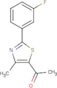 1-[2-(3-Fluorophenyl)-4-methyl-1,3-thiazol-5-yl]ethan-1-one