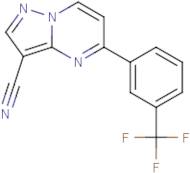 5-[3-(Trifluoromethyl)phenyl]pyrazolo[1,5-a]pyrimidine-3-carbonitrile
