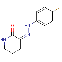 (3Z)-3-[2-(4-Fluorophenyl)hydrazin-1-ylidene]piperidin-2-one