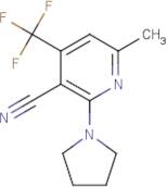 6-Methyl-2-(pyrrolidin-1-yl)-4-(trifluoromethyl)pyridine-3-carbonitrile