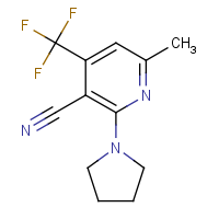 6-Methyl-2-(pyrrolidin-1-yl)-4-(trifluoromethyl)pyridine-3-carbonitrile