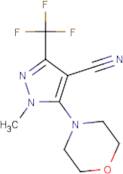 1-Methyl-5-(morpholin-4-yl)-3-(trifluoromethyl)-1H-pyrazole-4-carbonitrile