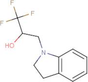 3-(2,3-Dihydro-1H-indol-1-yl)-1,1,1-trifluoropropan-2-ol