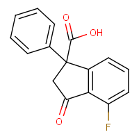 4-Fluoro-3-oxo-1-phenyl-2,3-dihydro-1H-indene-1-carboxylic acid