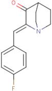 (2Z)-2-[(4-Fluorophenyl)methylidene]-1-azabicyclo[2.2.2]octan-3-one