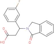 3-(3-Fluorophenyl)-3-(1-oxo-2,3-dihydro-1H-isoindol-2-yl)propanoic acid