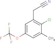 2-Chloro-3-methyl-5-(trifluoromethoxy)phenylacetonitrile