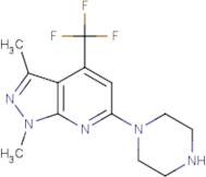 1-[1,3-Dimethyl-4-(trifluoromethyl)-1H-pyrazolo[3,4-b]pyridin-6-yl]piperazine