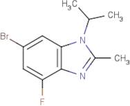 6-Bromo-4-fluoro-1-isopropyl-2-methyl-benzimidazole