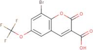 8-Bromo-6-(trifluoromethoxy)-2-oxo-2H-chromene-3-carboxylic acid