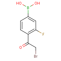 4-(Bromoacetyl)-3-fluorobenzeneboronic acid