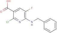 6-(Benzylamino)-2-chloro-5-fluoronicotinic acid