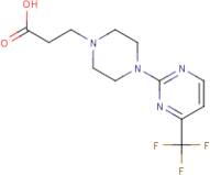 3-{4-[4-(Trifluoromethyl)pyrimidin-2-yl]piperazin-1-yl}propanoic acid