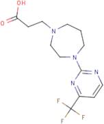 3-{4-[4-(Trifluoromethyl)pyrimidin-2-yl]homopiperazin-1-yl}propanoic acid