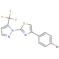 4-(4-Bromophenyl)-2-[5-(trifluoromethyl)-1H-pyrazol-1-yl]-1,3-thiazole