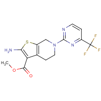 Methyl 2-amino-6-[4-(trifluoromethyl)pyrimidin-2-yl]-4,5,6,7-tetrahydrothieno[2,3-c]pyridine-3-car…