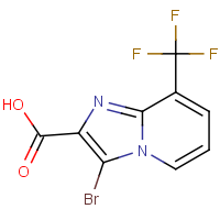 3-Bromo-8-(trifluoromethyl)imidazo[1,2-a]pyridine-2-carboxylic acid