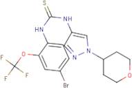 N-[4-Bromo-2-(trifluoromethoxy)phenyl]-N'-(1-tetrahydro-2H-pyran-4-yl-1H-pyrazol-4-yl)thiourea