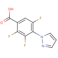 2,3,5-Trifluoro-4-(1H-pyrazol-1-yl)benzoic acid