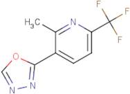 2-Methyl-3-(1,3,4-oxadiazol-2-yl)-6-(trifluoromethyl)pyridine