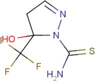 5-Hydroxy-5-(trifluoromethyl)-4,5-dihydro-1H-pyrazole-1-carbothioamide