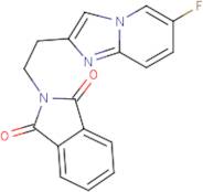 2-[2-(6-Fluoroimidazo[1,2-a]pyridin-2-yl)ethyl]-1H-isoindole-1,3(2H)-dione