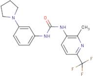 N-[2-Methyl-6-(trifluoromethyl)pyridin-3-yl]-N'-(3-pyrrolidin-1-ylphenyl)urea