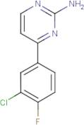 4-(3-Chloro-4-fluorophenyl)pyrimidin-2-amine