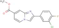 Methyl 2-(3-chloro-4-fluorophenyl)imidazo[1,2-a]pyridine-7-carboxylate