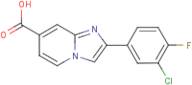 2-(3-Chloro-4-fluorophenyl)imidazo[1,2-a]pyridine-7-carboxylic acid