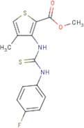 Methyl 3-({[(4-fluorophenyl)amino]carbonothioyl}amino)-4-methylthiophene-2-carboxylate