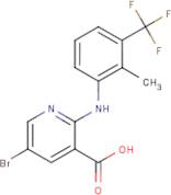 5-Bromo-2-{[2-methyl-3-(trifluoromethyl)phenyl]amino}nicotinic acid