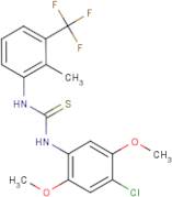 N-(4-Chloro-2,5-dimethoxyphenyl)-N'-[2-methyl-3-(trifluoromethyl)phenyl]thiourea