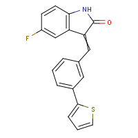 5-Fluoro-3-(3-thien-2-ylbenzylidene)-1,3-dihydro-2H-indol-2-one