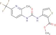 Methyl 3-[({[2-methyl-6-(trifluoromethyl)pyridin-3-yl]amino}carbonyl)amino]thiophene-2-carboxylate