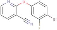 2-(4-Bromo-3-fluorophenoxy)nicotinonitrile