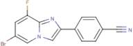 4-(6-Bromo-8-fluoroimidazo[1,2-a]pyridin-2-yl)benzonitrile