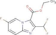 Ethyl 2-(difluoromethyl)-6-fluoroimidazo[1,2-a]pyridine-3-carboxylate