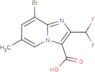 8-Bromo-2-(difluoromethyl)-6-methylimidazo[1,2-a]pyridine-3-carboxylic acid